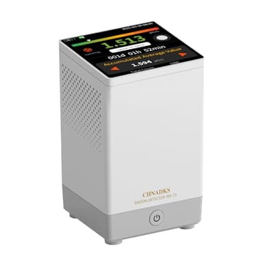 Détecteur de radon RM-73, moniteur de radon domestique avec écran couleur LCD tactile, détecteurs de radon pour sous-sol à domicile, alarmes sonores et visuelles, enregistrements historiques