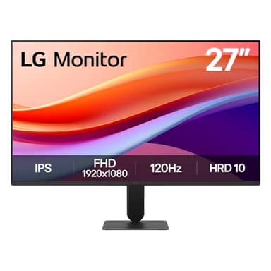 LG Moniteur Full HD (27U411A) – Écran Full HD de 27 po (1920 x 1080), taux de rafraîchissement de 120 Hz, sRGB 99 % (typ.), mode lecteur et scintillement sûr, synchronisation d'action dynamique