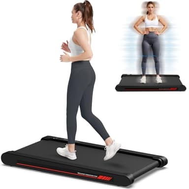 Sperax Tapis de marche vibrant avec application, 2,5 HP sous le bureau avec télécommande, tapis de course compact et portable pour la maison et le bureau