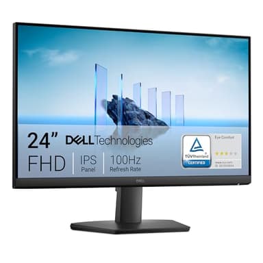 Dell 24 moniteurs - SE2425HM - 23,8" Full HD (1920 x 1080) 16:9 100 Hz, panneau IPS, 16,70 millions de couleurs, anti-reflets, 1 port HDMI/1 VGA, TÜV Rheinland 3-Star*, Comfortview Plus - Noir