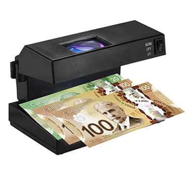 Détecteur de faux billets, machine à lumière UV, vérificateur de devises, détecte les derniers billets, dollars américains et canadiens, euros, livres, moins d'erreurs que les anciennes unités, pour