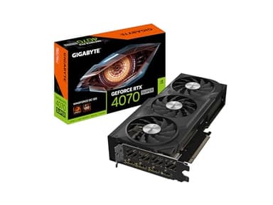 GIGABYTE GeForce RTX 4070 Super WINDFORCE OC 12G Carte graphique, 3 ventilateurs WINDFORCE, 12 Go 192 bits GDDR6X, GV-N407SWF3OC-12GD Carte vidéo