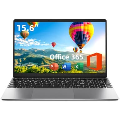 Jumper Ordinateur portable 15,6" avec Office 365, 4 Go de RAM 128 Go de stockage extensible, 1 To, 4 cœurs, écran HD, ordinateur portable Windows 11, BT4.2, Wi-Fi 5, Type-C, pavé numérique, pour